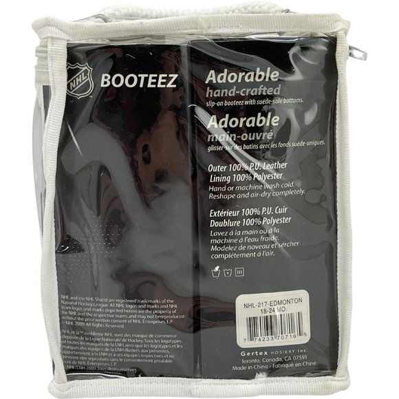 NHL | Infant's Booties | Oilers | Red and Blue - Picture 6 of 6